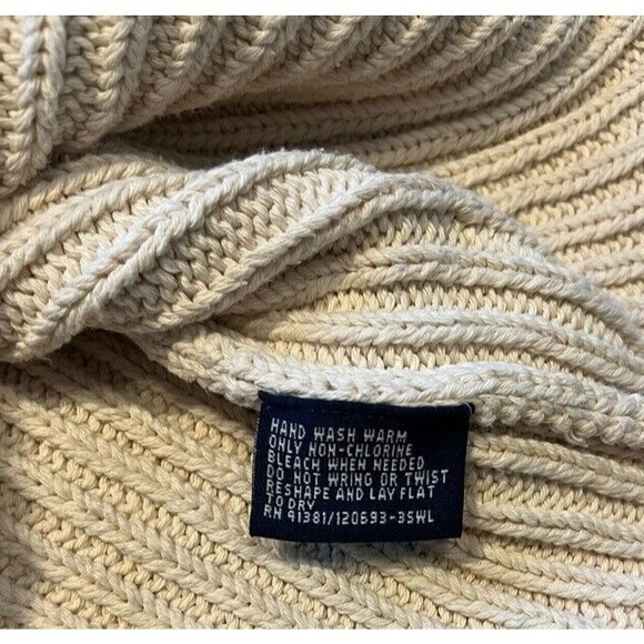 Polo Sport Ralph Lauren Vintage Varsity Letter Sweater Men's Size Medium Cotton - Picture 5 of 8